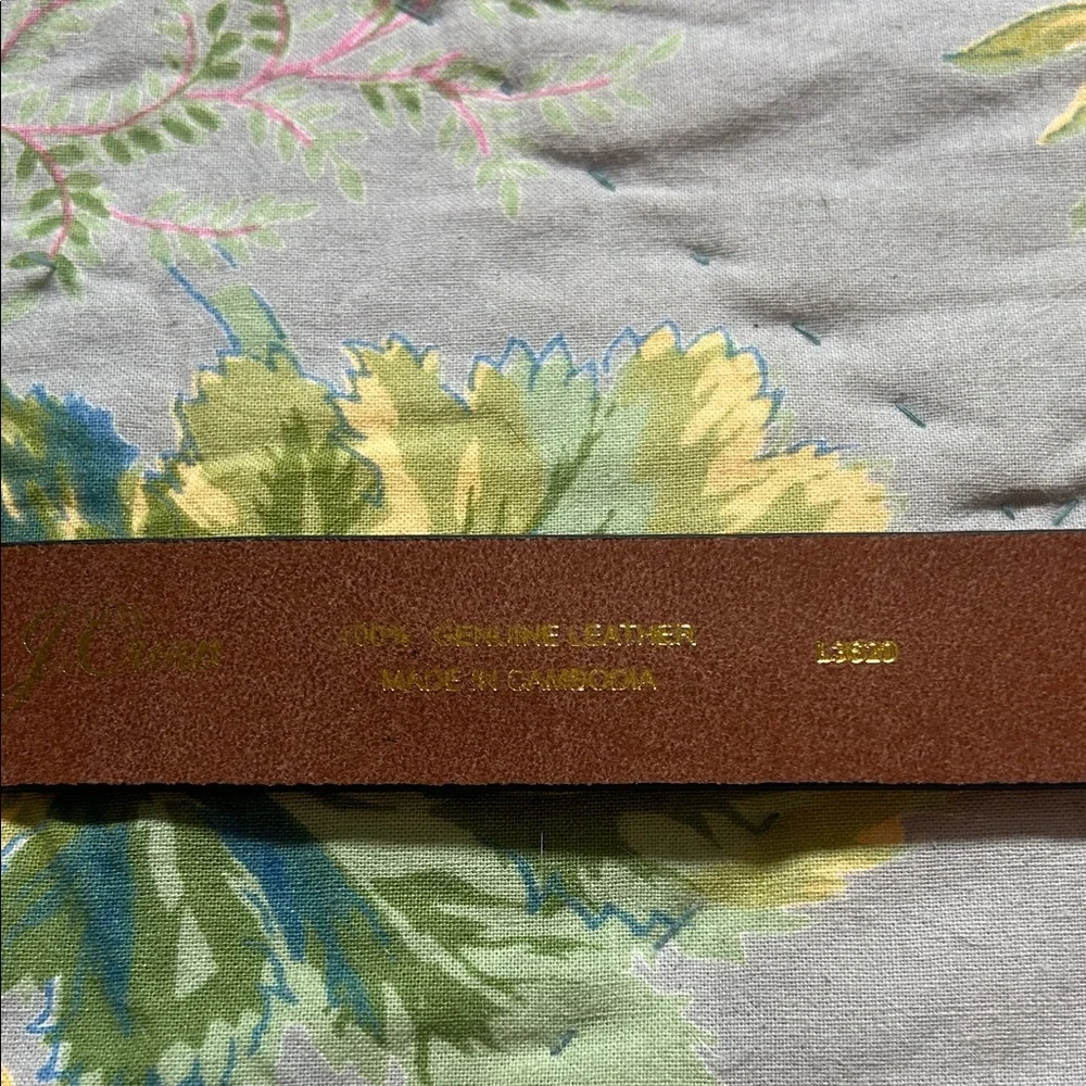 J. Crew Leopard Print Belt with Gold Buckle - Picture 4 of 6